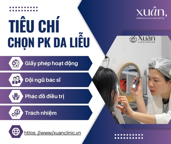 tiêu chí lựa chọn phòng khám trị mụn